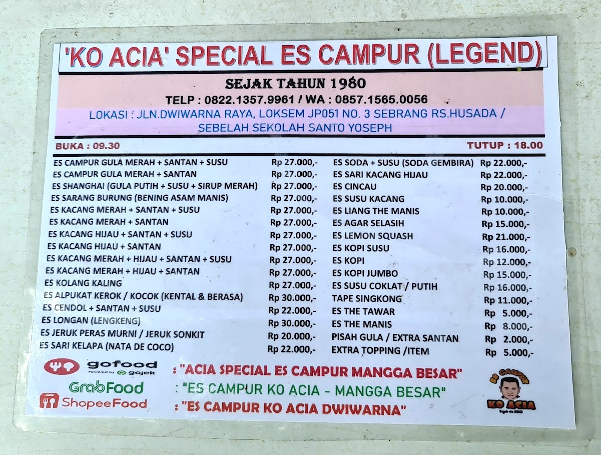 Es Campur Special Ko Acia Menu - Image 5